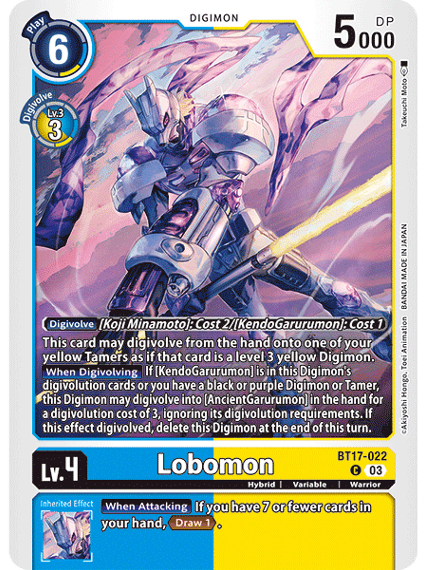BT17-022 C Lobomon 1