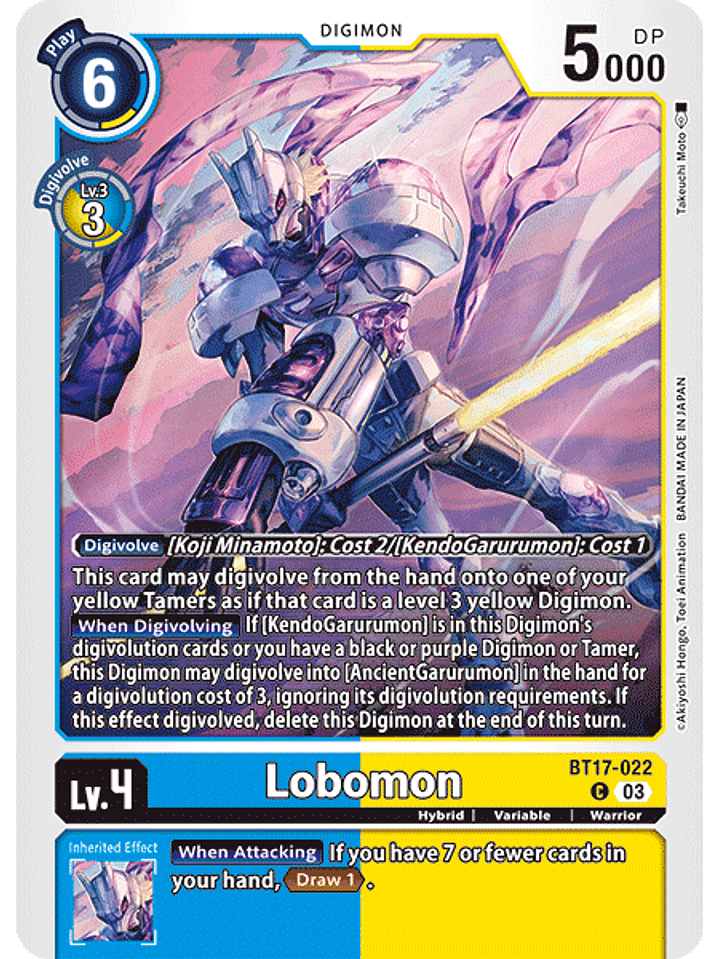 BT17-022 C Lobomon 1