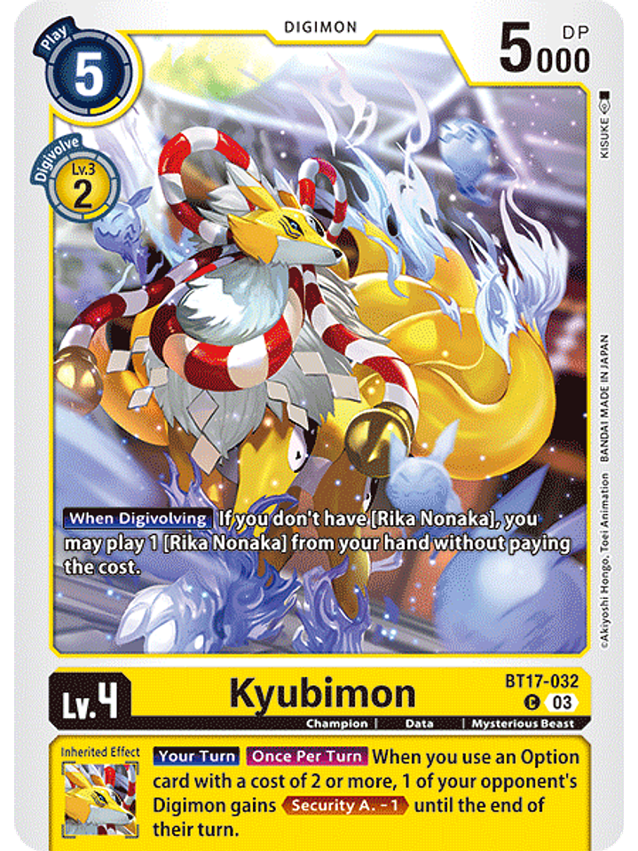 BT17-032 C Kyubimon 1