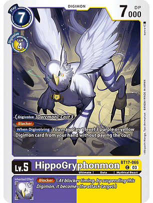 BT17-066 C HippoGryphonmon