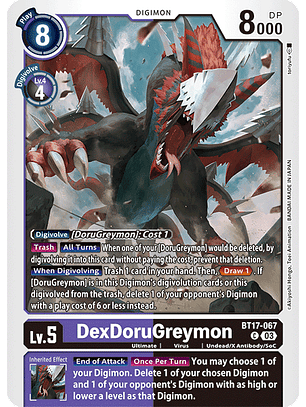 BT17-067 C DexDoruGreymon