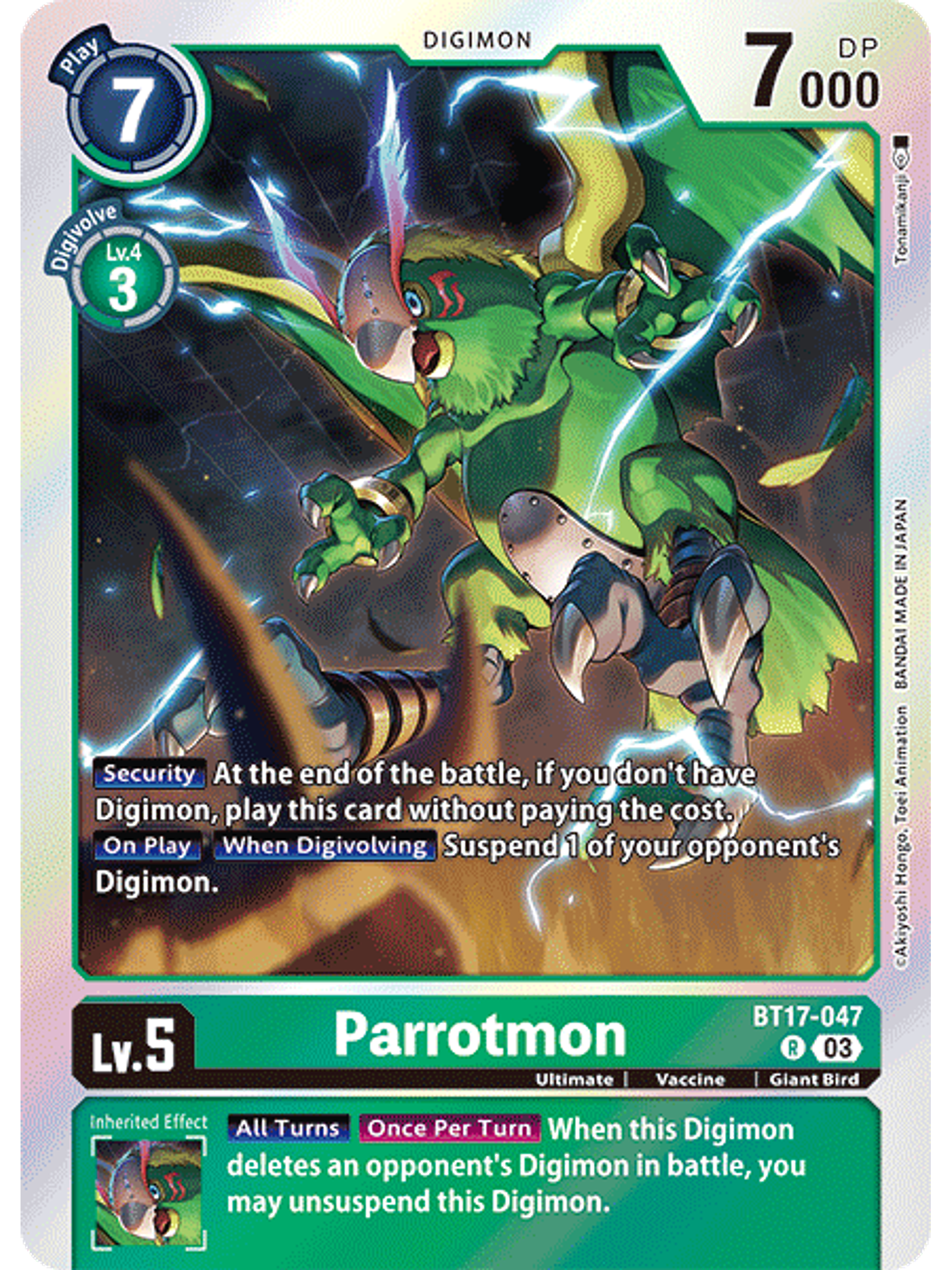 BT17-047 R Parrotmon 1