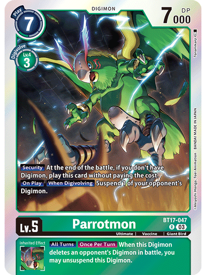 BT17-047 R Parrotmon 1