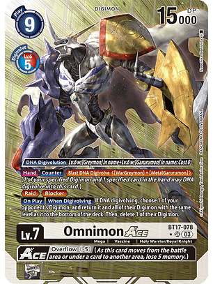 BT17-078 (Alternate Art) Omnimon ACE