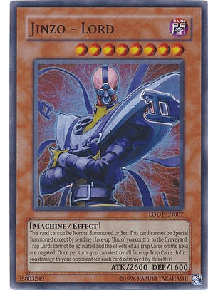 Jinzo - Lord - LODT-EN007 - Super Rare Unlimited (2024 Reprint)