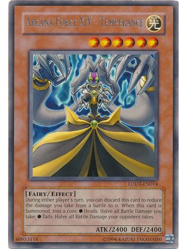 Arcana Force XIV - Temperance - LODT-EN014 - Rare Unlimited (2024 Reprint) 1