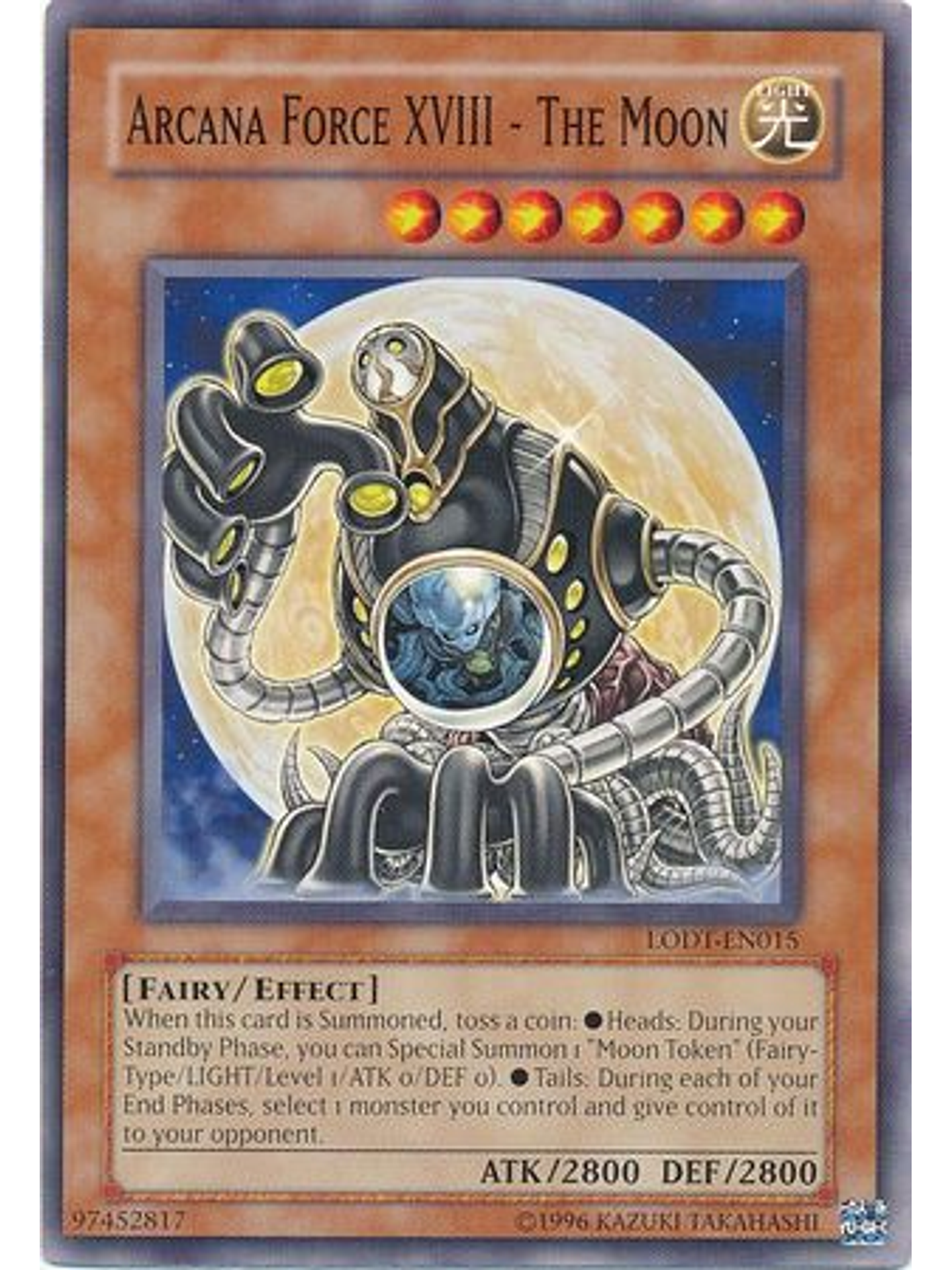 Arcana Force XVIII - The Moon - LODT-EN015 - Common Unlimited (2024 Reprint) 1