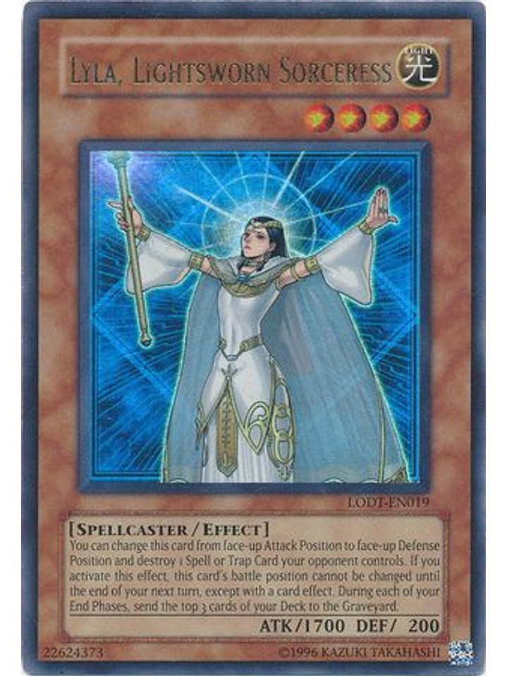 Lyla, Lightsworn Sorceress - LODT-EN019 - Ultra Rare Unlimited (2024 Reprint) 1