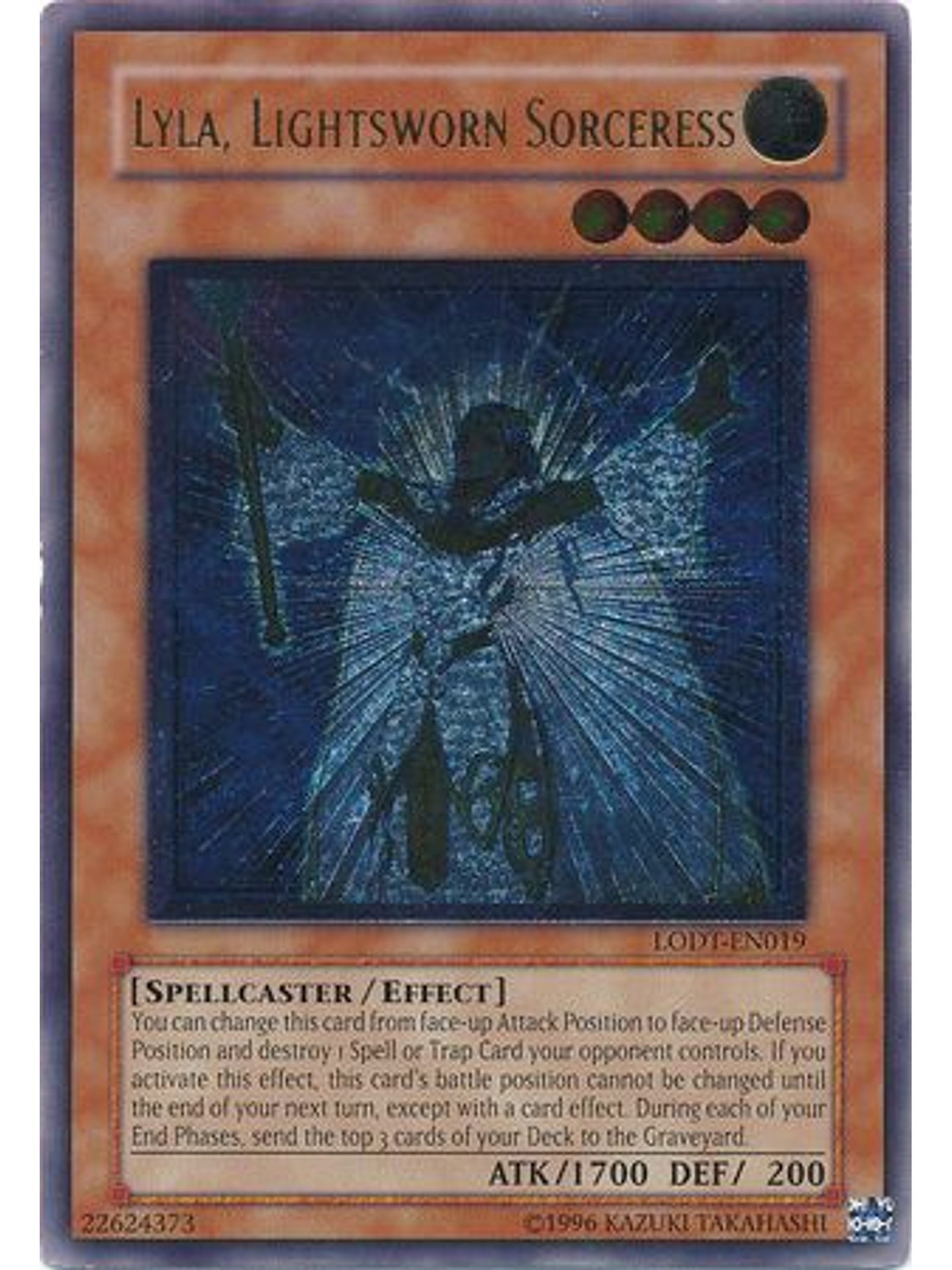 Lyla, Lightsworn Sorceress - LODT-EN019 - Ultimate Rare Unlimited (2024 Reprint) 1