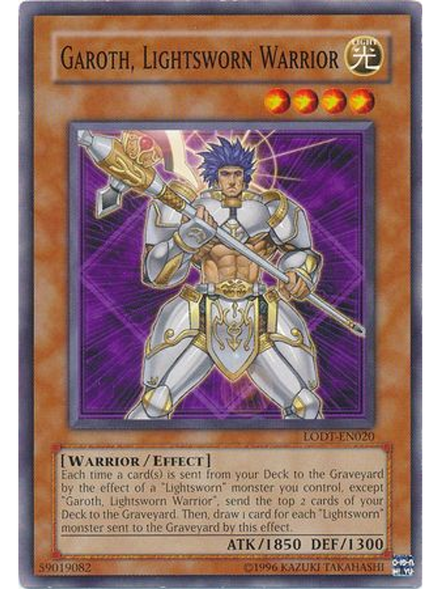 Garoth, Lightsworn Warrior - LODT-EN020 - Common Unlimited (2024 Reprint) 1