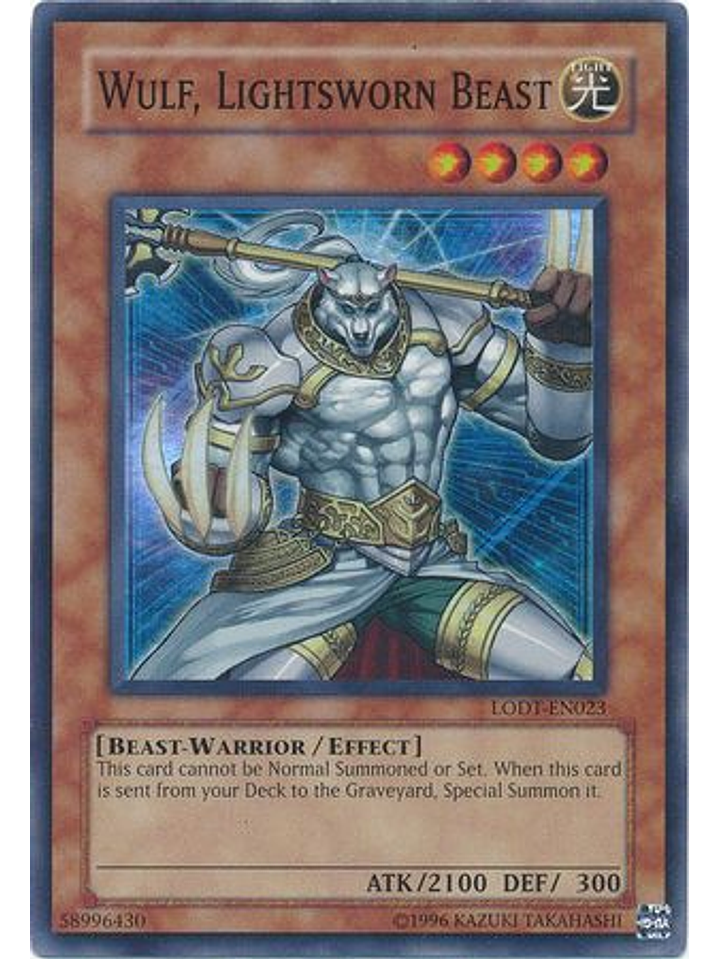 Wulf, Lightsworn Beast - LODT-EN023 - Super Rare Unlimited (2024 Reprint) 1