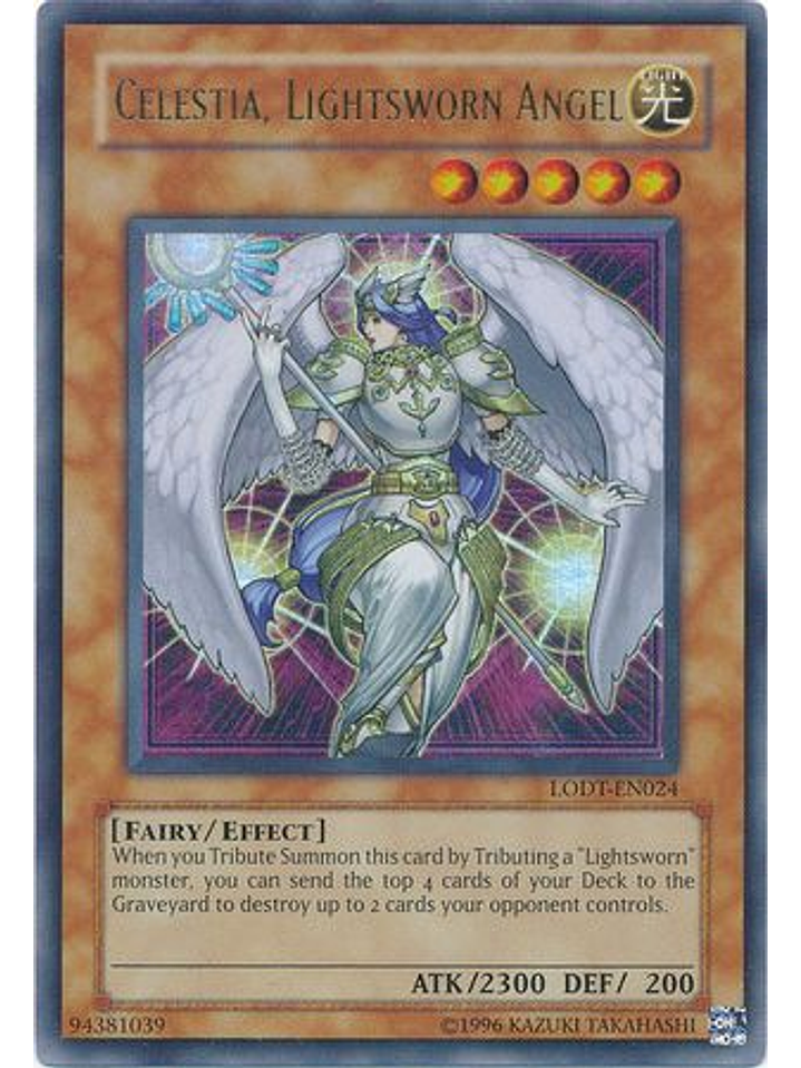 Celestia, Lightsworn Angel - LODT-EN024 - Ultra Rare Unlimited (2024 Reprint) 1