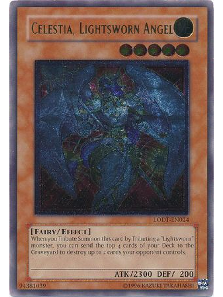 Celestia, Lightsworn Angel - LODT-EN024 - Ultimate Rare Unlimited (2024 Reprint) 1