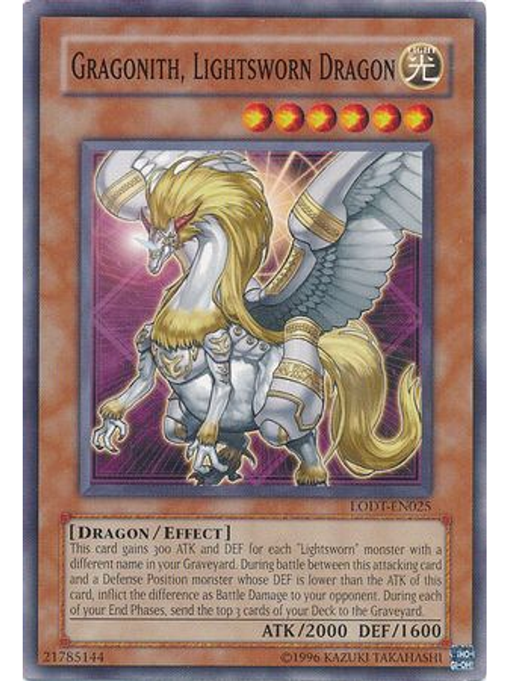 Gragonith, Lightsworn Dragon - LODT-EN025 - Common Unlimited (2024 Reprint) 1