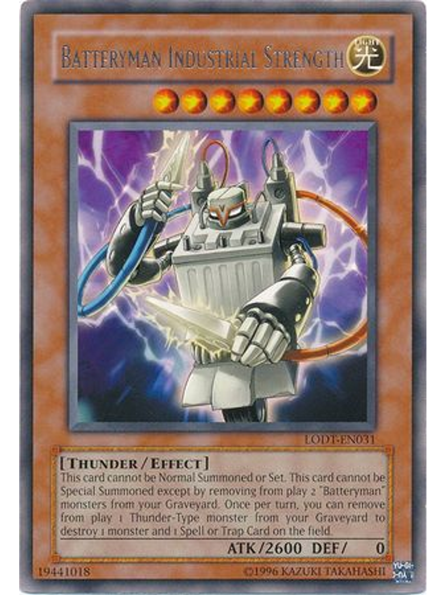 Batteryman Industrial Strength - LODT-EN031 - Rare Unlimited (2024 Reprint) 1