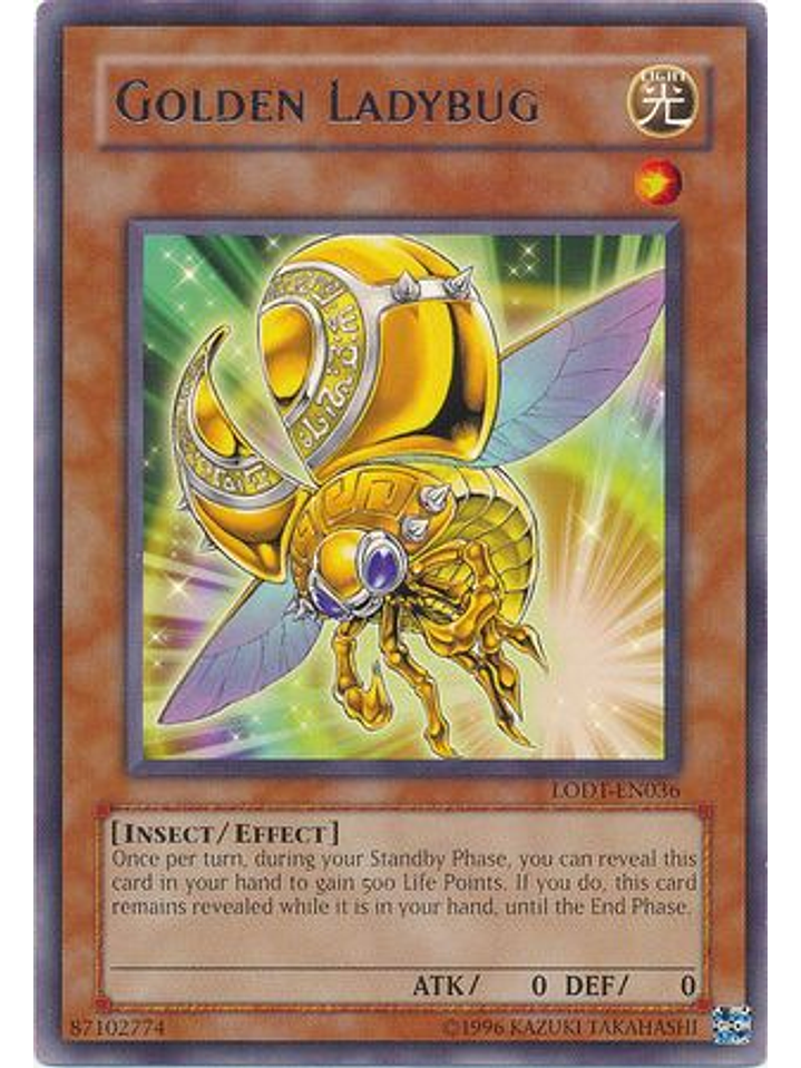 Golden Ladybug - LODT-EN036 - Rare Unlimited (2024 Reprint) 1