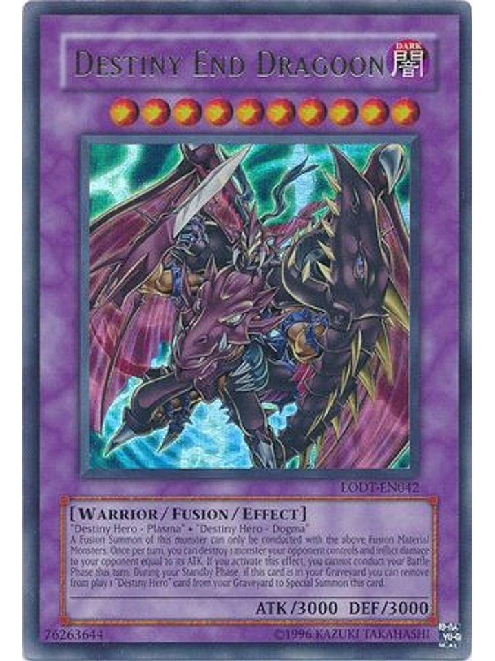 Destiny End Dragoon - LODT-EN042 - Ultra Rare Unlimited (2024 Reprint) 1