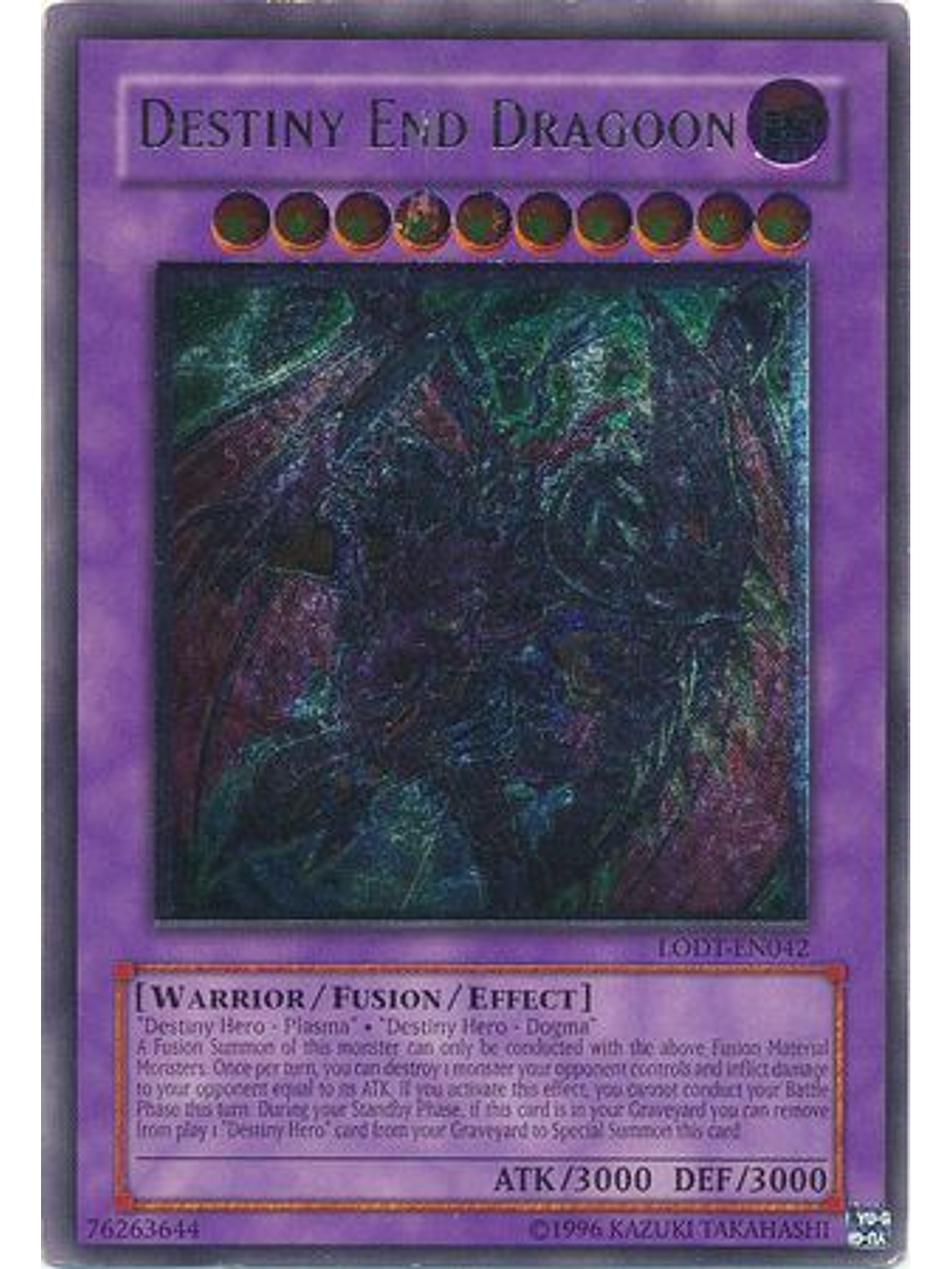Destiny End Dragoon - LODT-EN042 - Ultimate Rare Unlimited (2024 Reprint) 1
