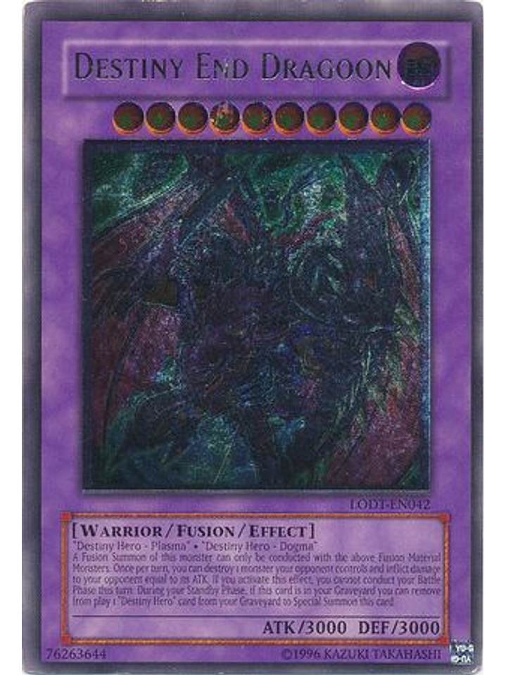 Destiny End Dragoon - LODT-EN042 - Ultimate Rare Unlimited (2024 Reprint) 1