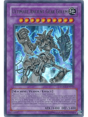 Ultimate Ancient Gear Golem - LODT-EN043 - Ultra Rare Unlimited (2024 Reprint)