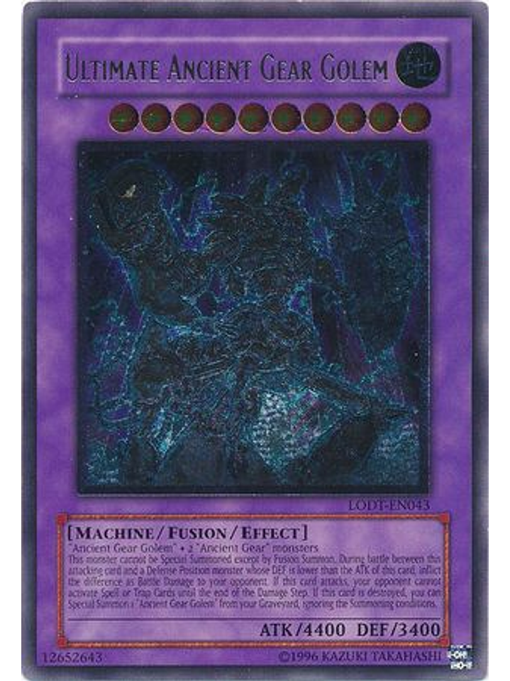 Ultimate Ancient Gear Golem - LODT-EN043 - Ultimate Rare Unlimited (2024 Reprint) 1