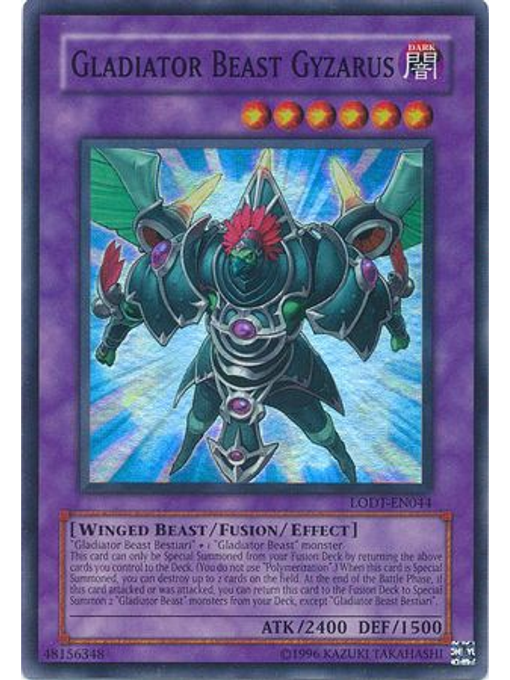 Gladiator Beast Gyzarus - LODT-EN044 - Super Rare Unlimited (2024 Reprint) 1