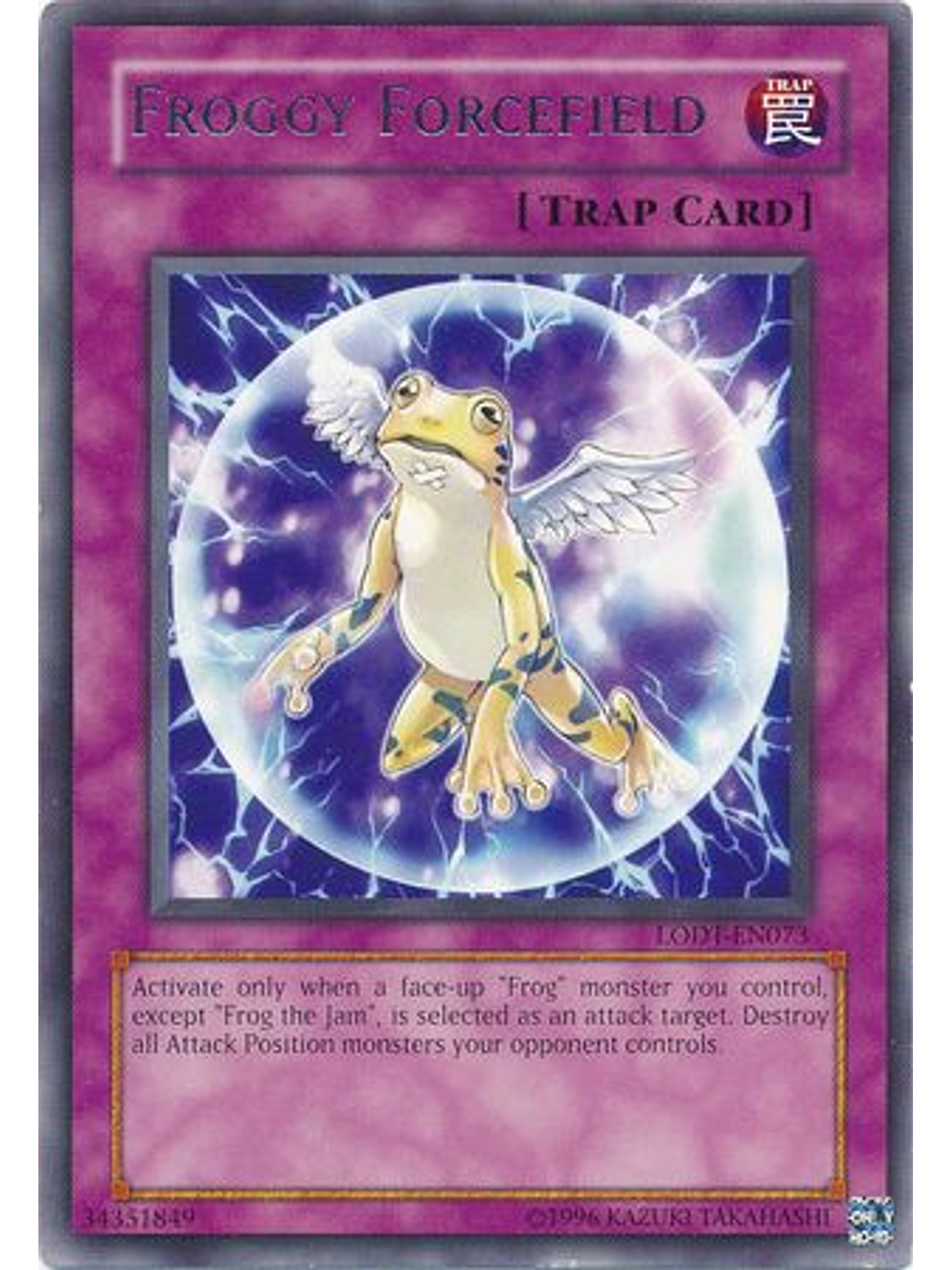 Froggy Forcefield - LODT-EN073 - Rare Unlimited (2024 Reprint) 1