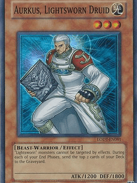 Aurkus, Lightsworn Druid - LODT-EN081 - Super Rare Unlimited (2024 Reprint)