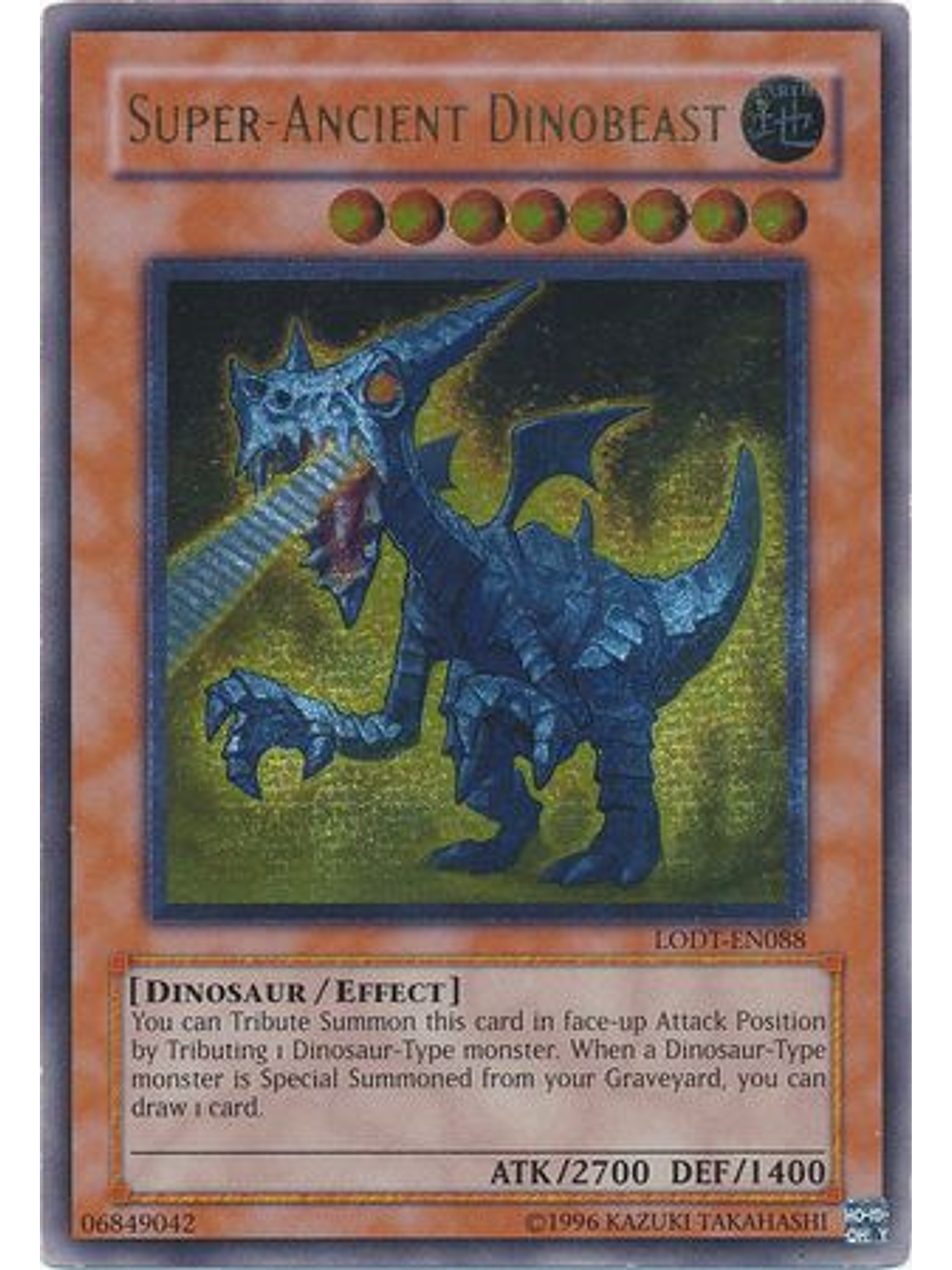 Super-Ancient Dinobeast - LODT-EN088 - Ultimate Rare Unlimited (2024 Reprint) 1