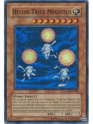 Helios Trice Megistus - LODT-EN095 - Super Rare Unlimited (2024 Reprint)
