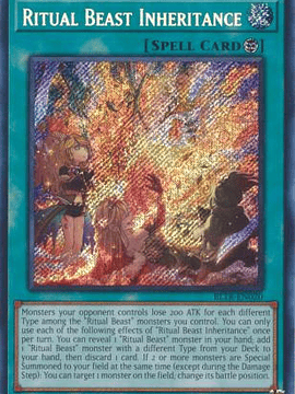 Ritual Beast Inheritance - BLTR-EN020 - Secret Rare 1st Edition