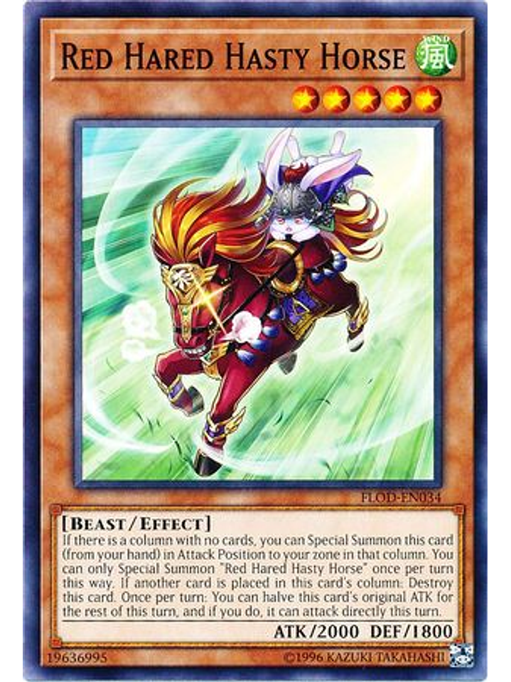 Red Hared Hasty Horse - FLOD-EN034 - Common Unlimited 1