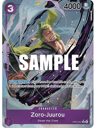OP05-067 (Alternate Art) Zoro-Juurou