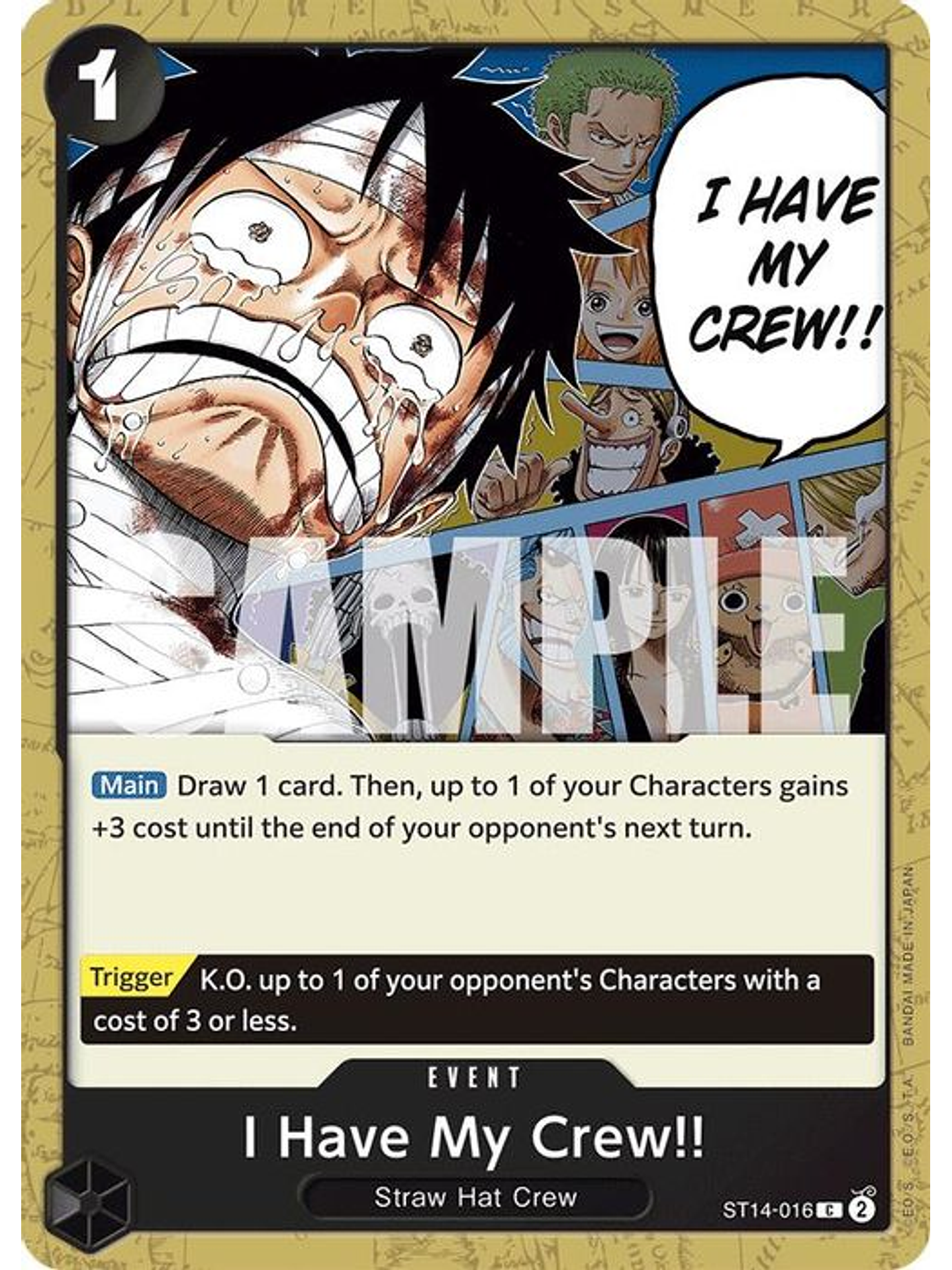 ST14-016 C I Have My Crew!! 1