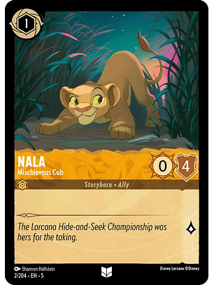 002/204 U Nala - Mischievous Cub