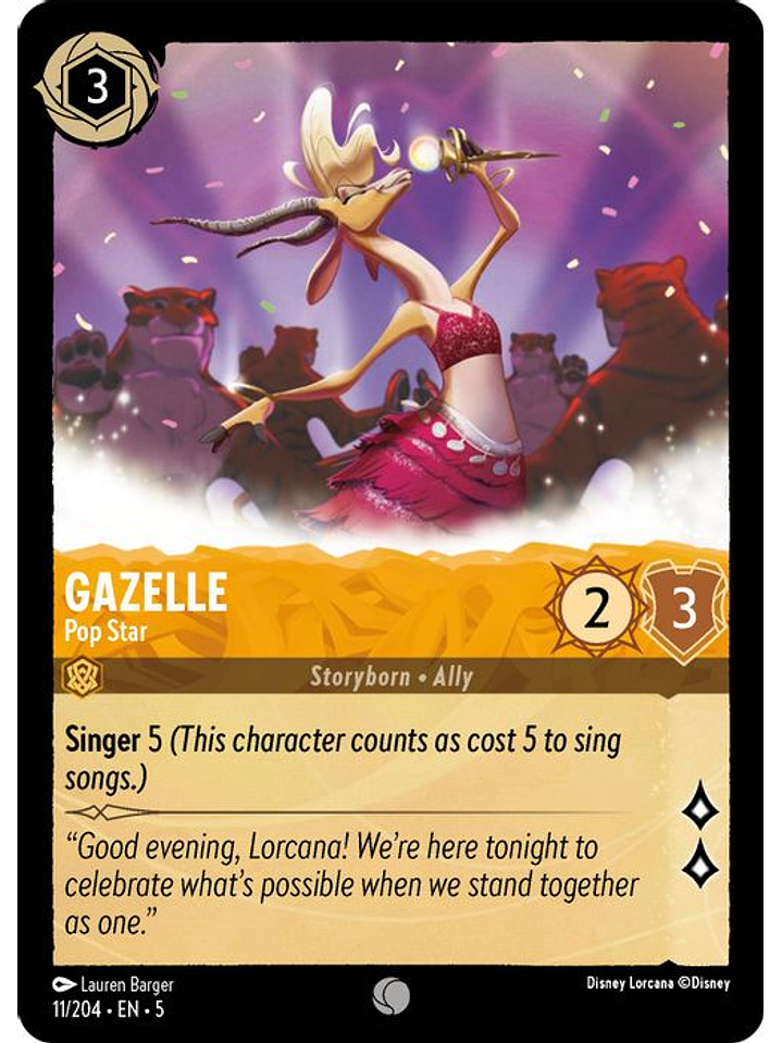 011/204 C Gazelle - Pop Star 1