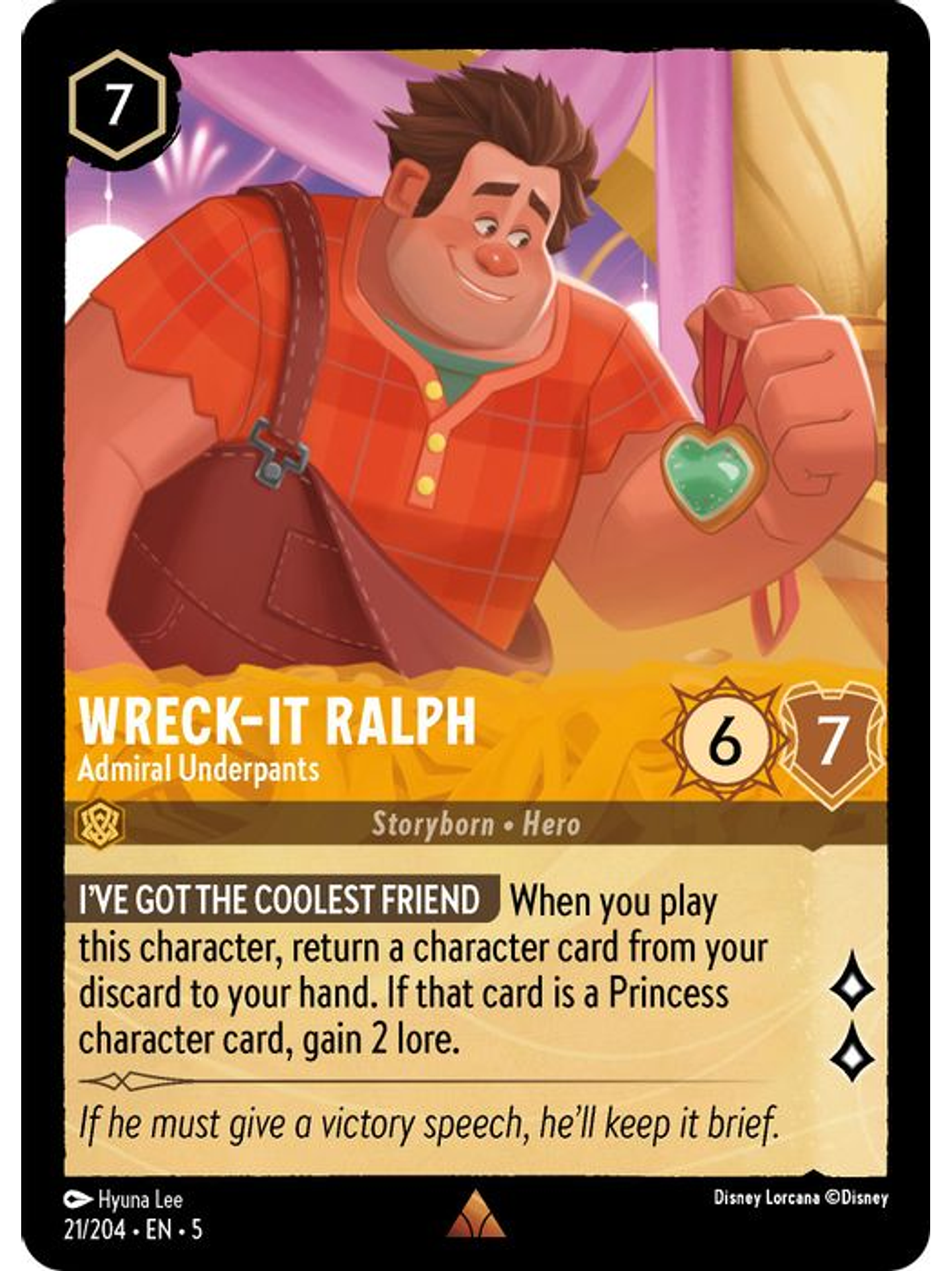 021/204 R Wreck-It Ralph - Admiral Underpants 1