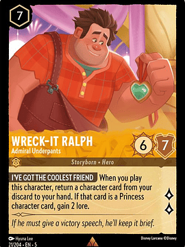 021/204 R Wreck-It Ralph - Admiral Underpants