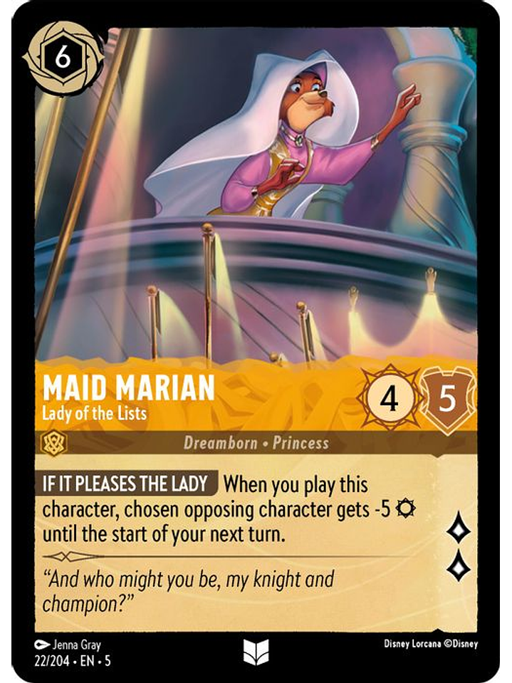 022/204 U Maid Marian - Lady of the Lists 1
