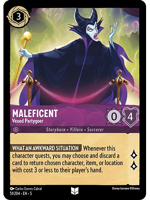 051/204 U Maleficent - Vexed Partygoer