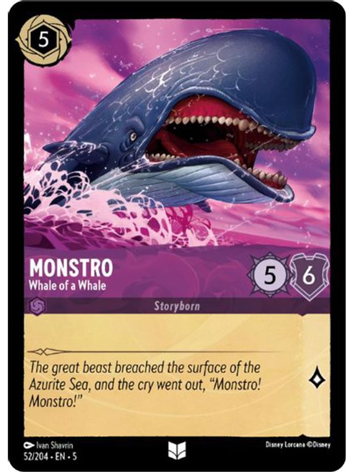 052/204 U Monstro - Whale of a Whale 1