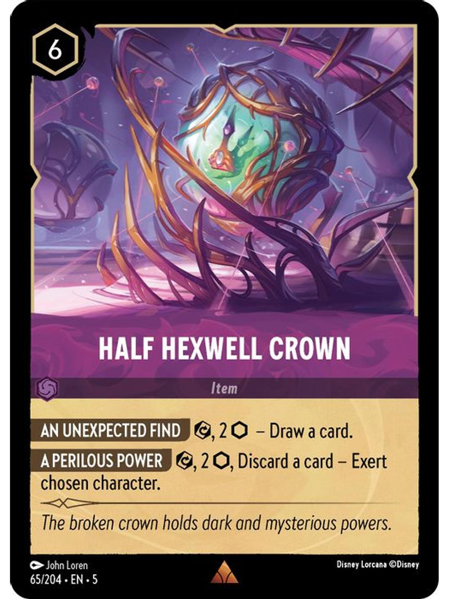 065/204 R Half Hexwell Crown 1