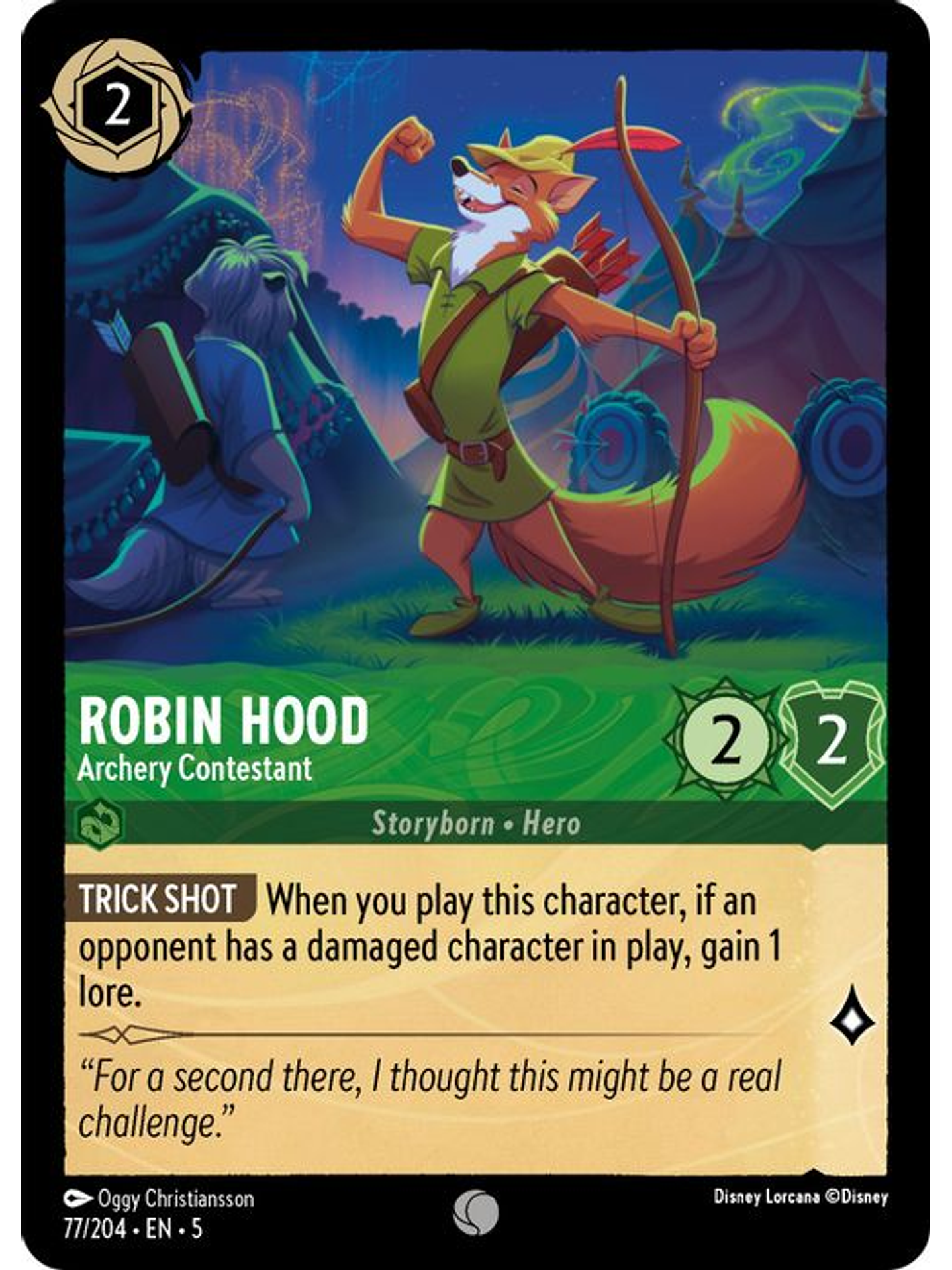 077/204 C Robin Hood - Archery Contestant 1