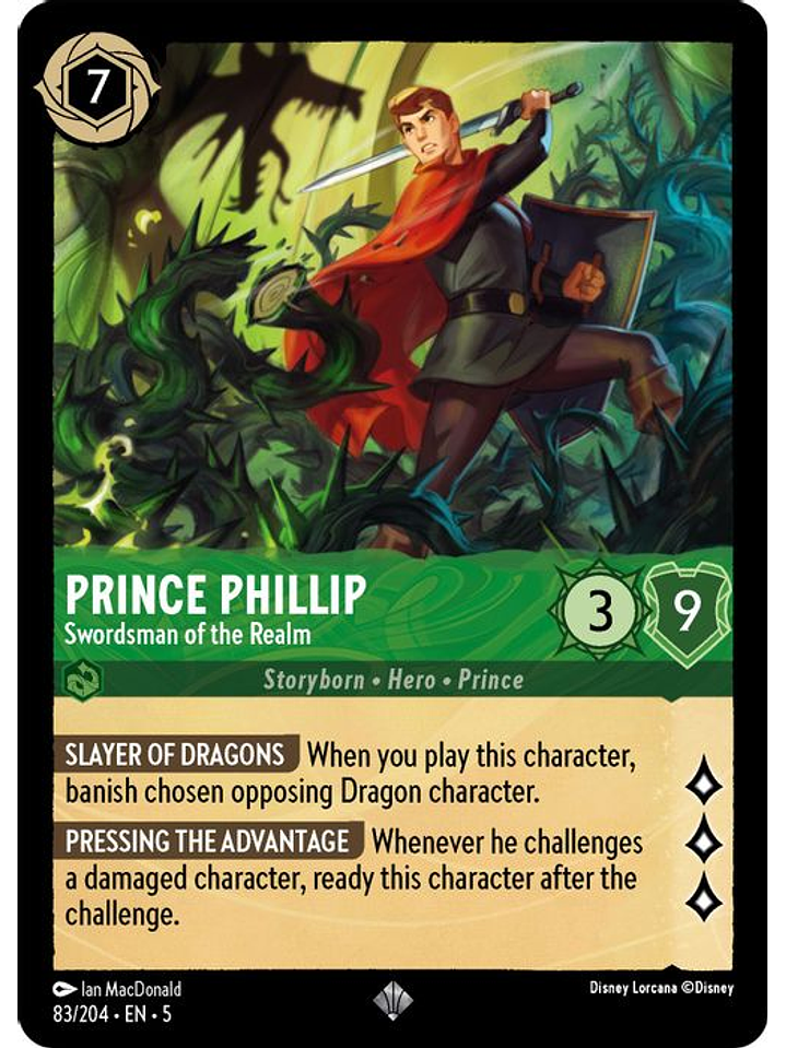 083/204 SR Prince Phillip - Swordsman of the Realm 1