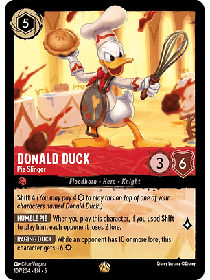 107/204 L Donald Duck - Pie Slinger