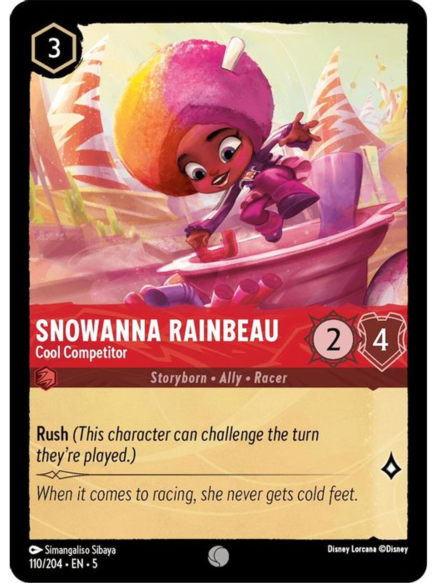 110/204 C Snowanna Rainbeau - Cool Competitor 1