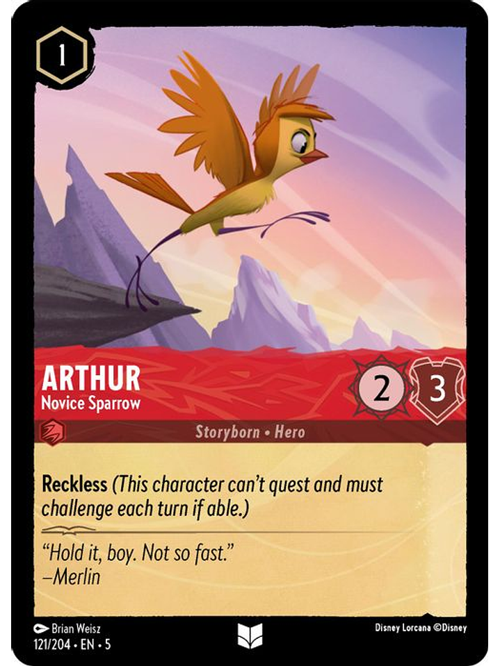 121/204 U Arthur - Novice Sparrow 1