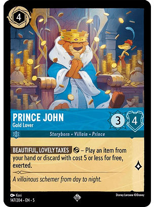 147/204 SR Prince John - Gold Lover