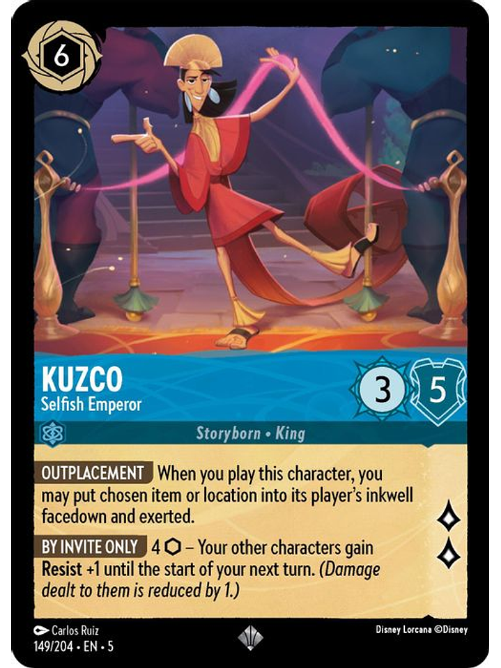 149/204 SR Kuzco - Selfish Emperor 1