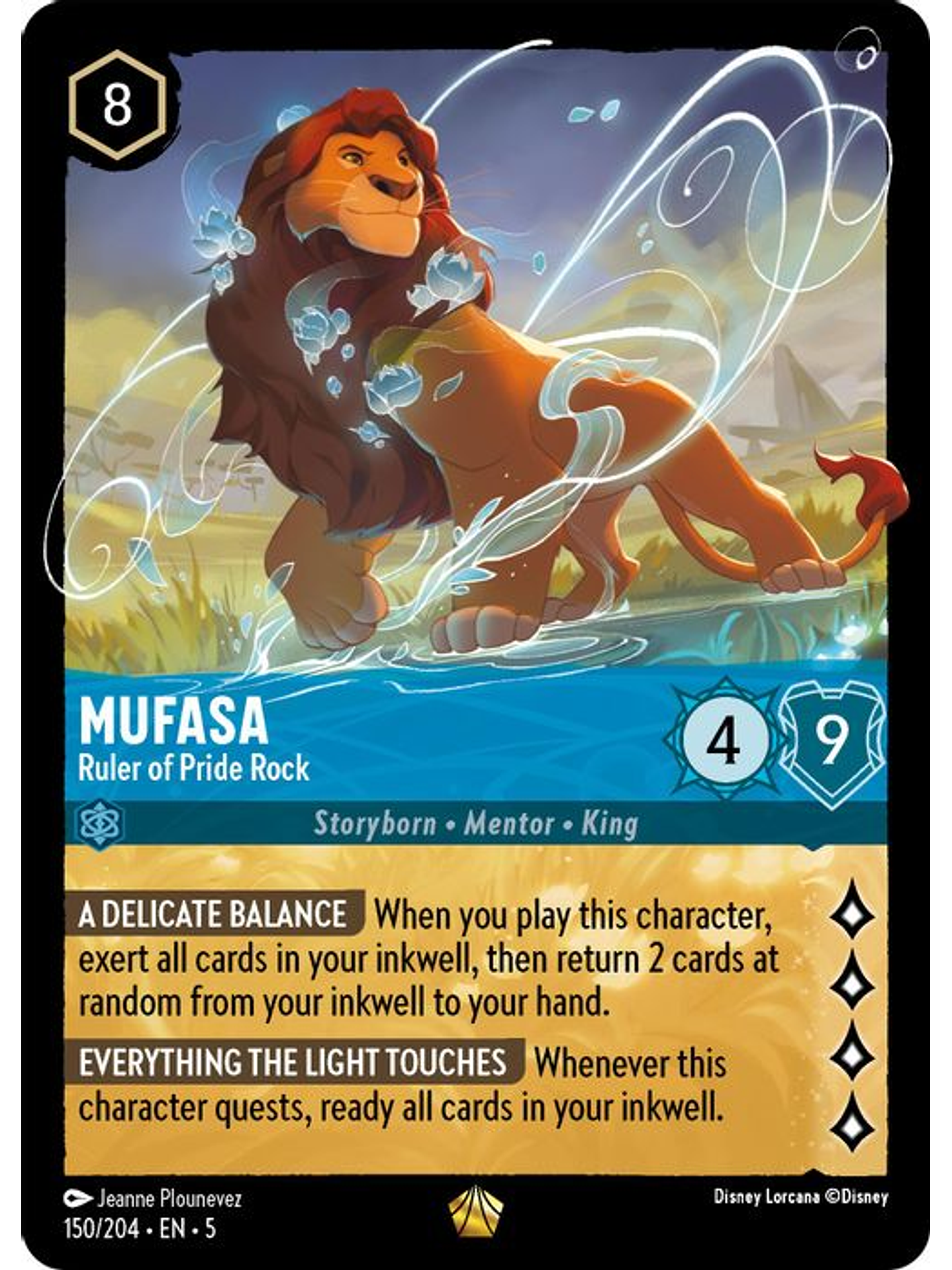 150/204 L Mufasa - Ruler of Pride Rock 1